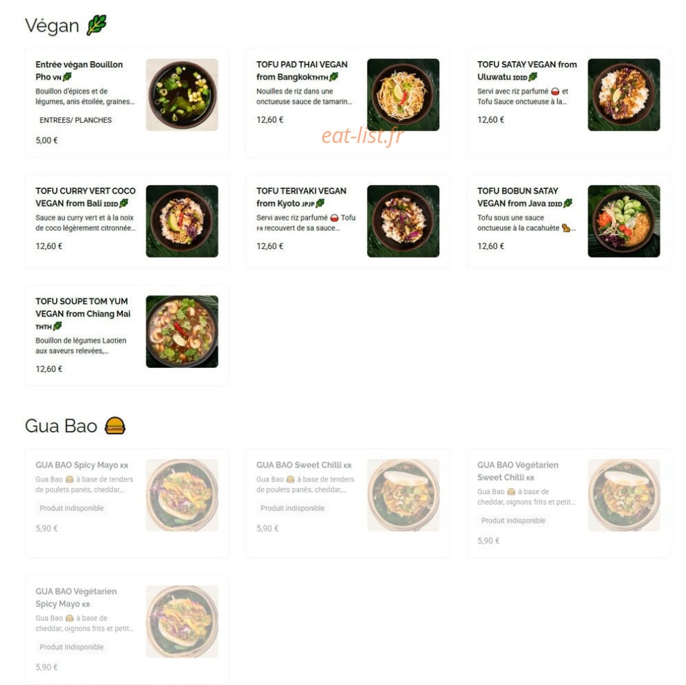 My Little Warung — carte page 3