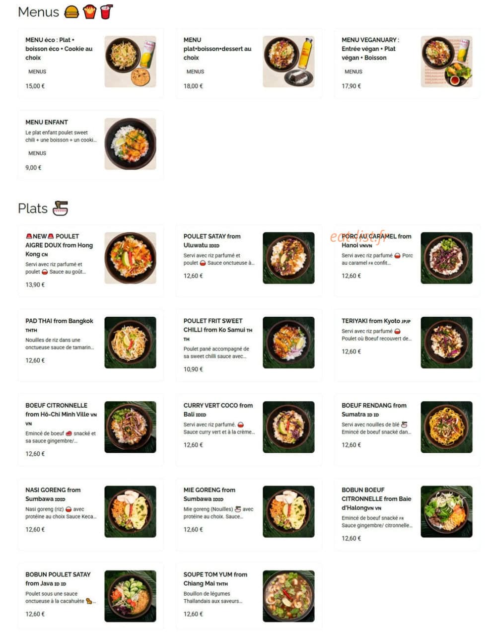 My Little Warung — carte page 2