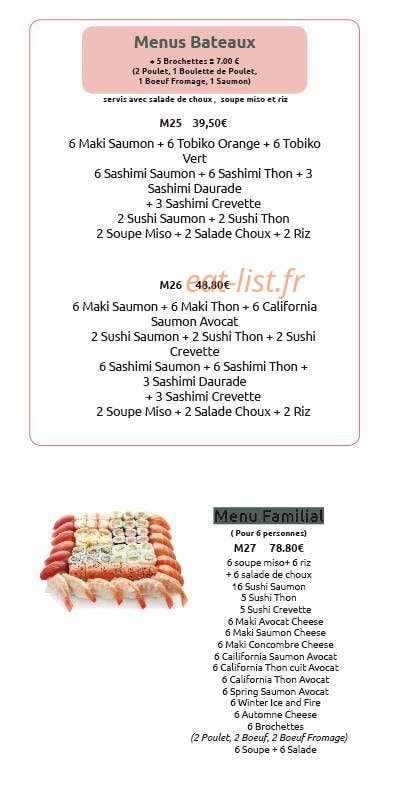 Naruto sushi — carte page 4