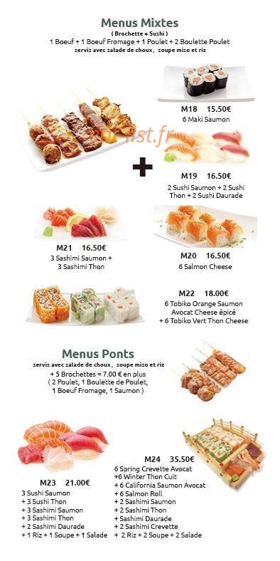 Naruto sushi — carte page 5