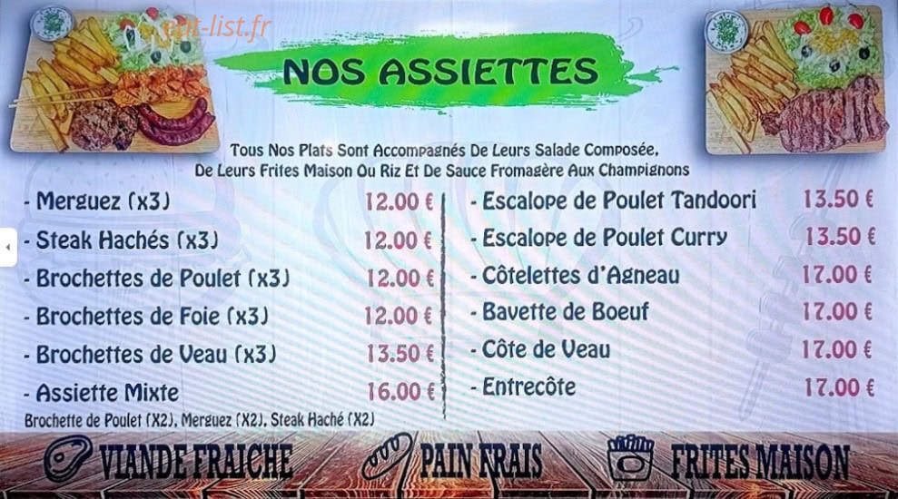 O'Grill — carte page 1