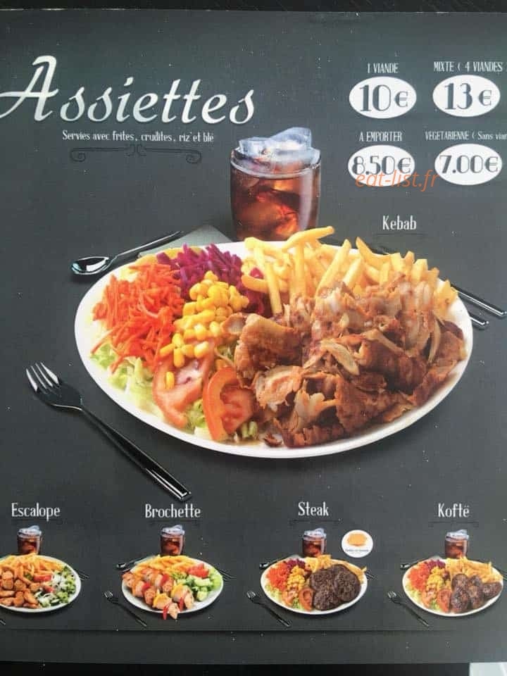 One Minute Kebab — carte page 4