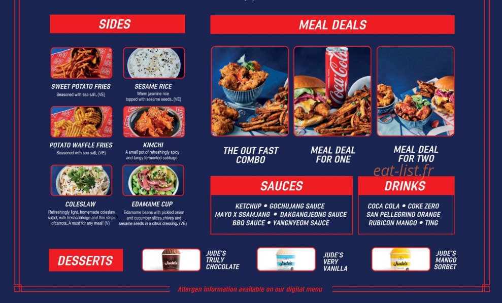 Out Fry — carte page 2