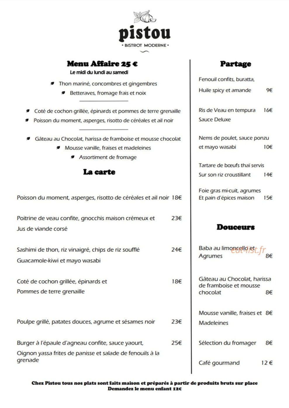 Pistou — carte page 1