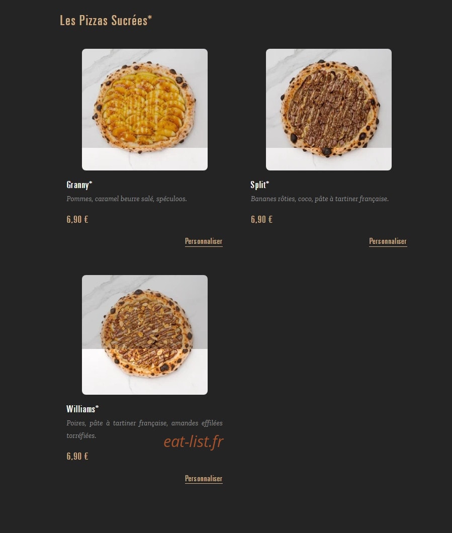 Pizza Cosy — carte page 8