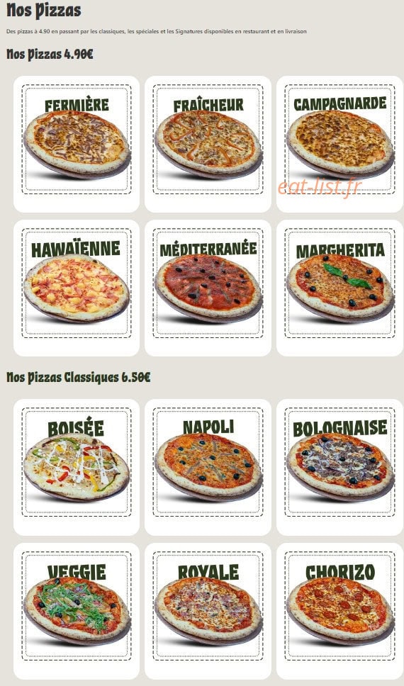 Plan Pizza Vaise — carte page 1