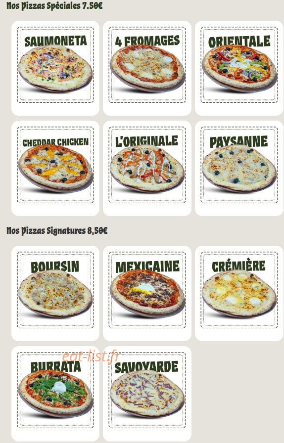 Plan Pizza Vaise — carte page 2