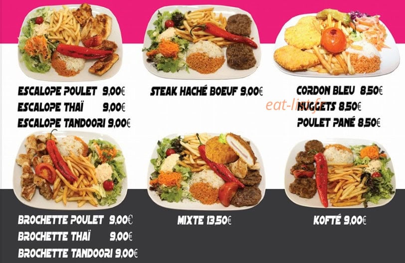 Tacos House — carte page 1