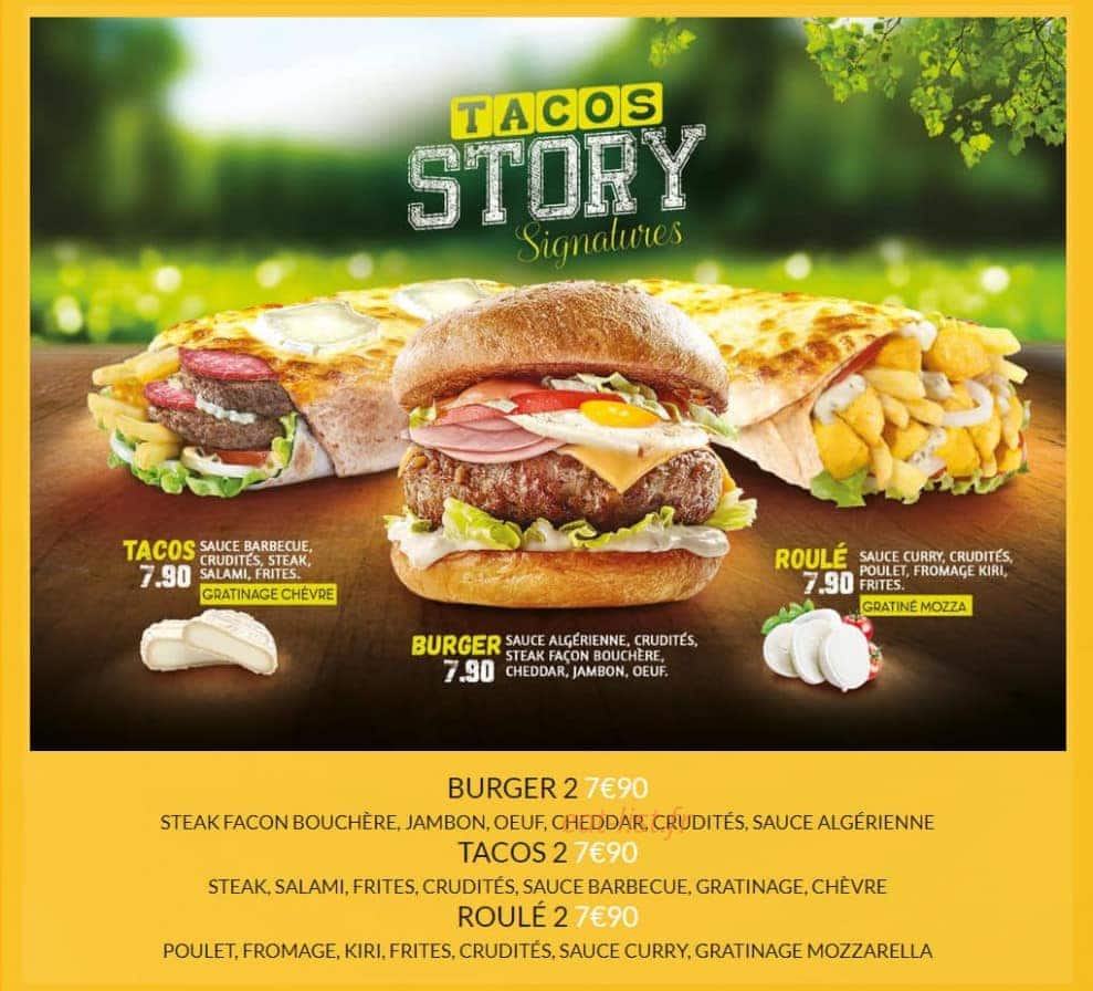 Tacos story — carte page 4
