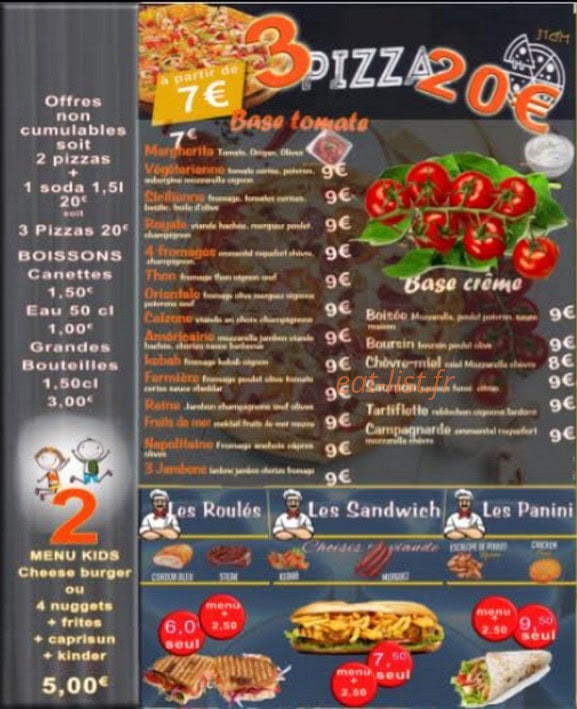 At Food — carte page 2