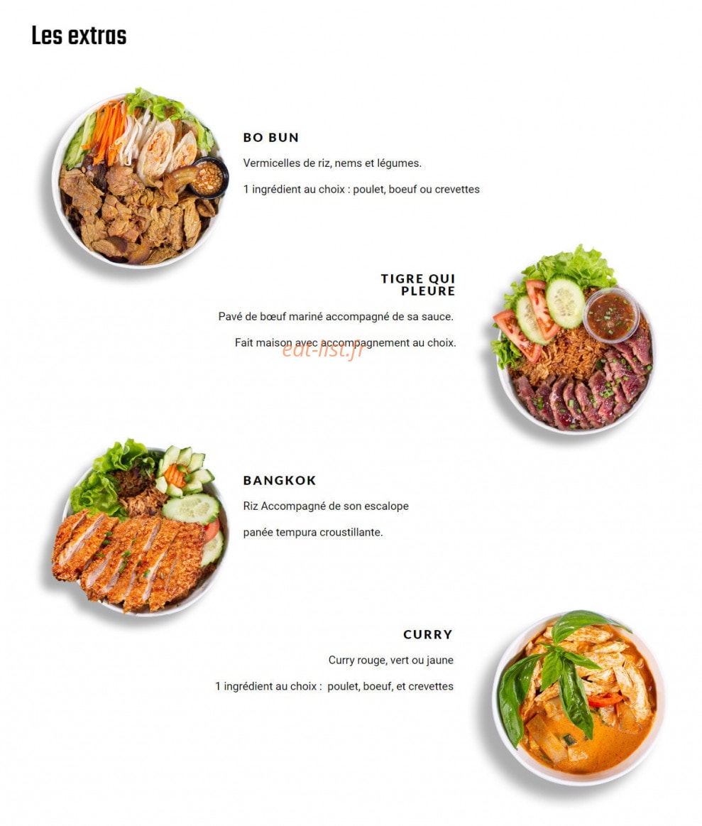 Bangkok Factory — carte page 3