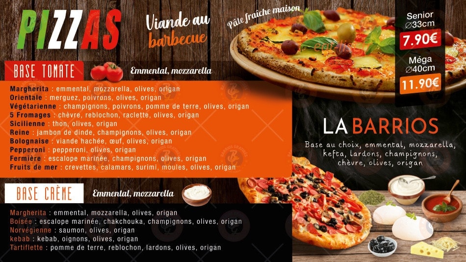 Barrios Gratinés — carte page 5