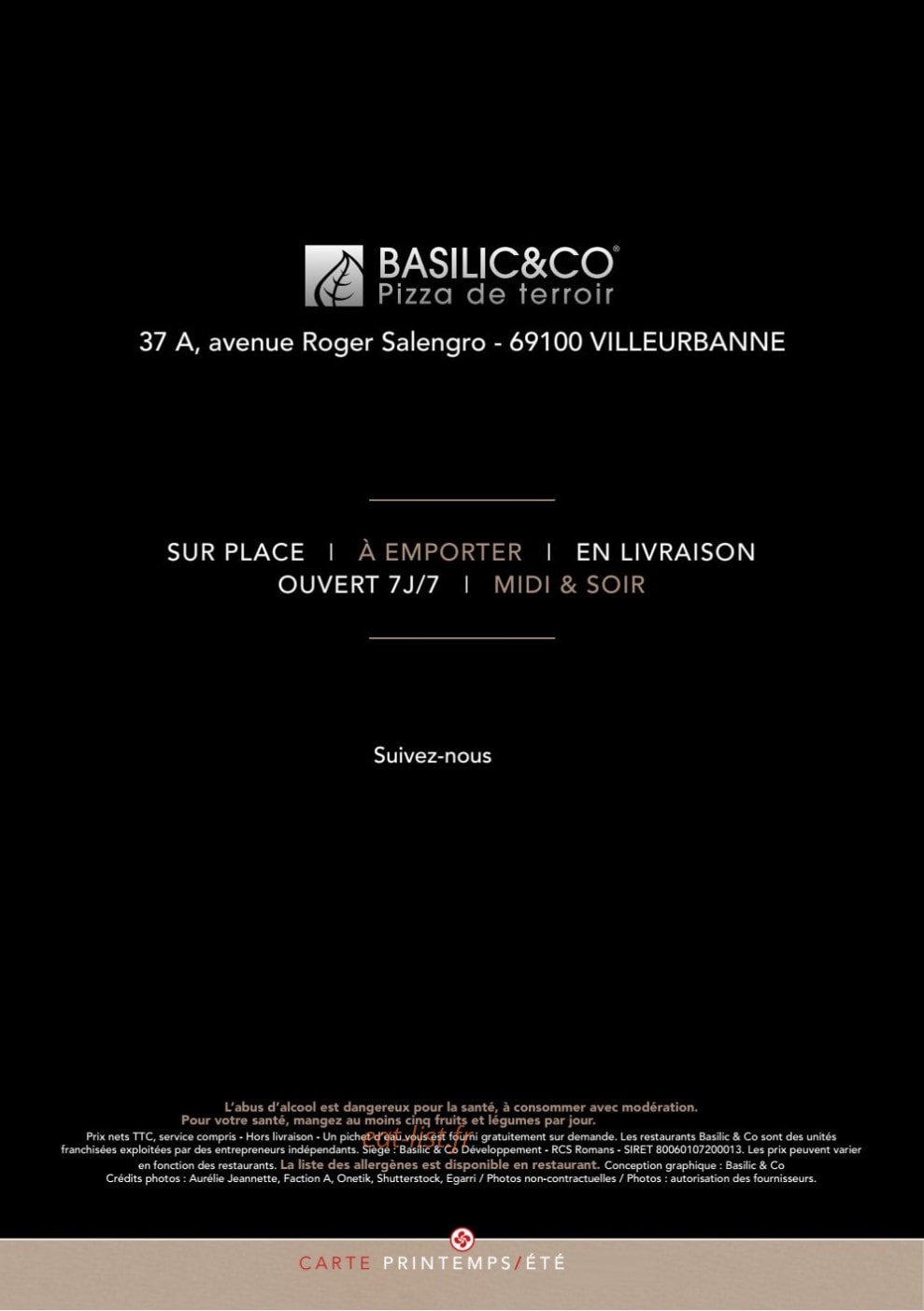 Basilic & Co — carte page 16