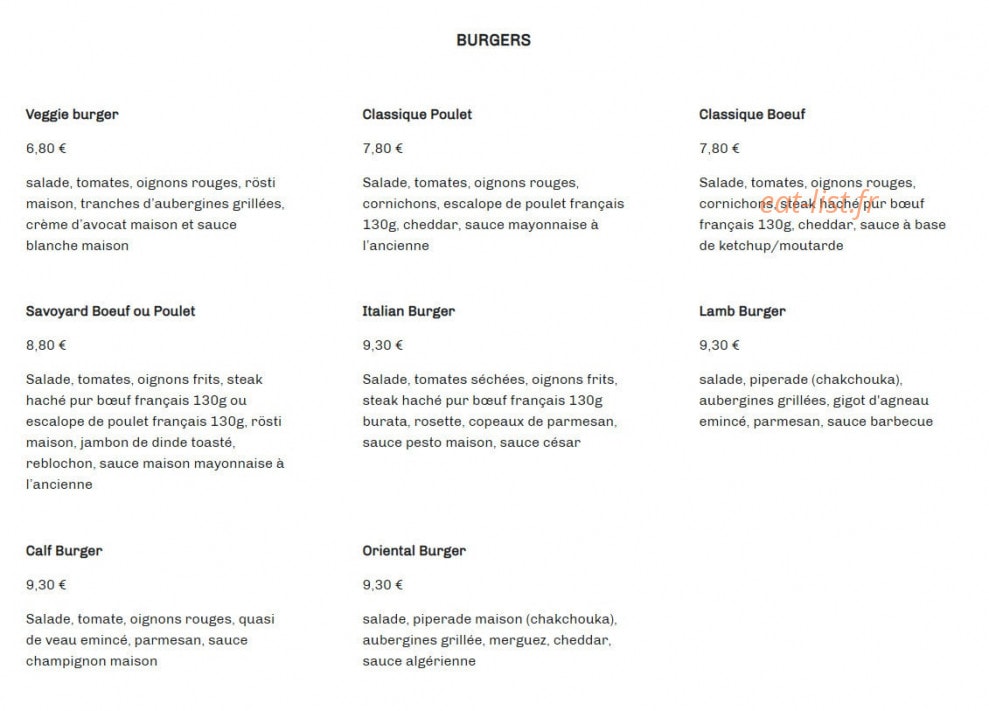Breakfast Lunch & Dinner — carte page 4