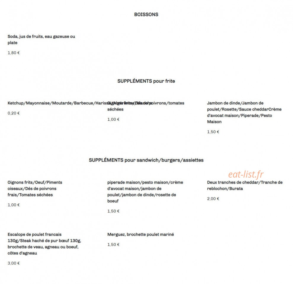 Breakfast Lunch & Dinner — carte page 7