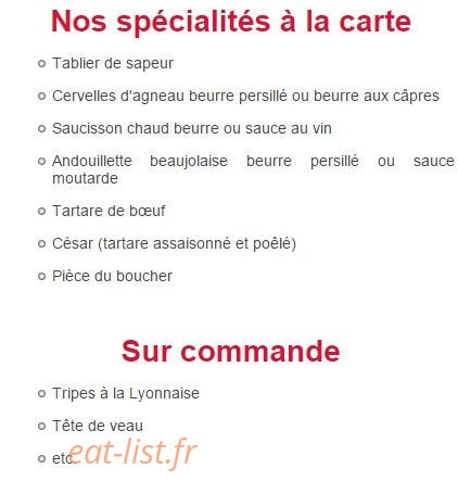 Café Lobut — carte page 3