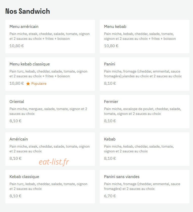 Casa Di Tacos — carte page 2
