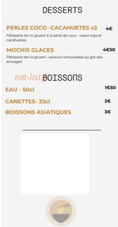 Chez l'Asiat — carte page 3
