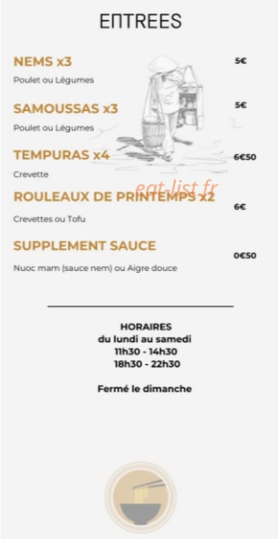 Chez l'Asiat — carte page 1