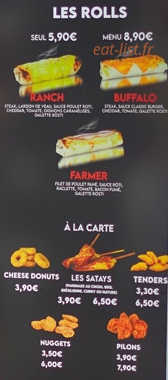Cooker's — carte page 3