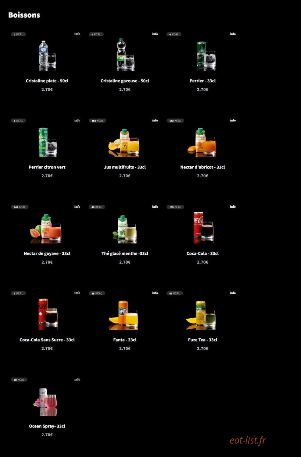 Eat Salad — carte page 8