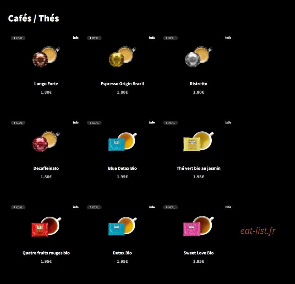 Eat Salad — carte page 16