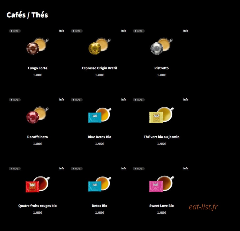 Eat Salad — carte page 16