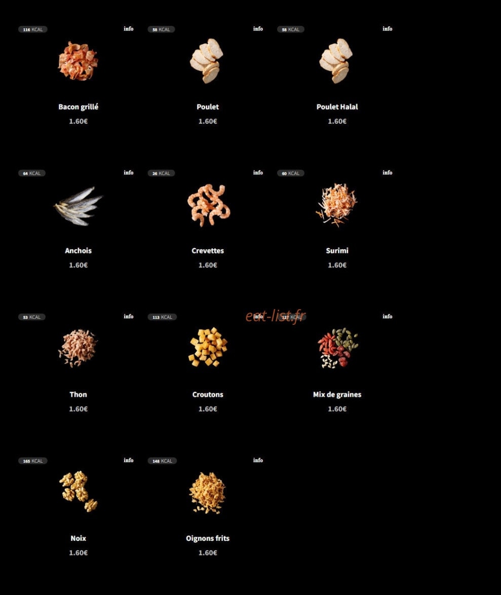 Eat Salad — carte page 5