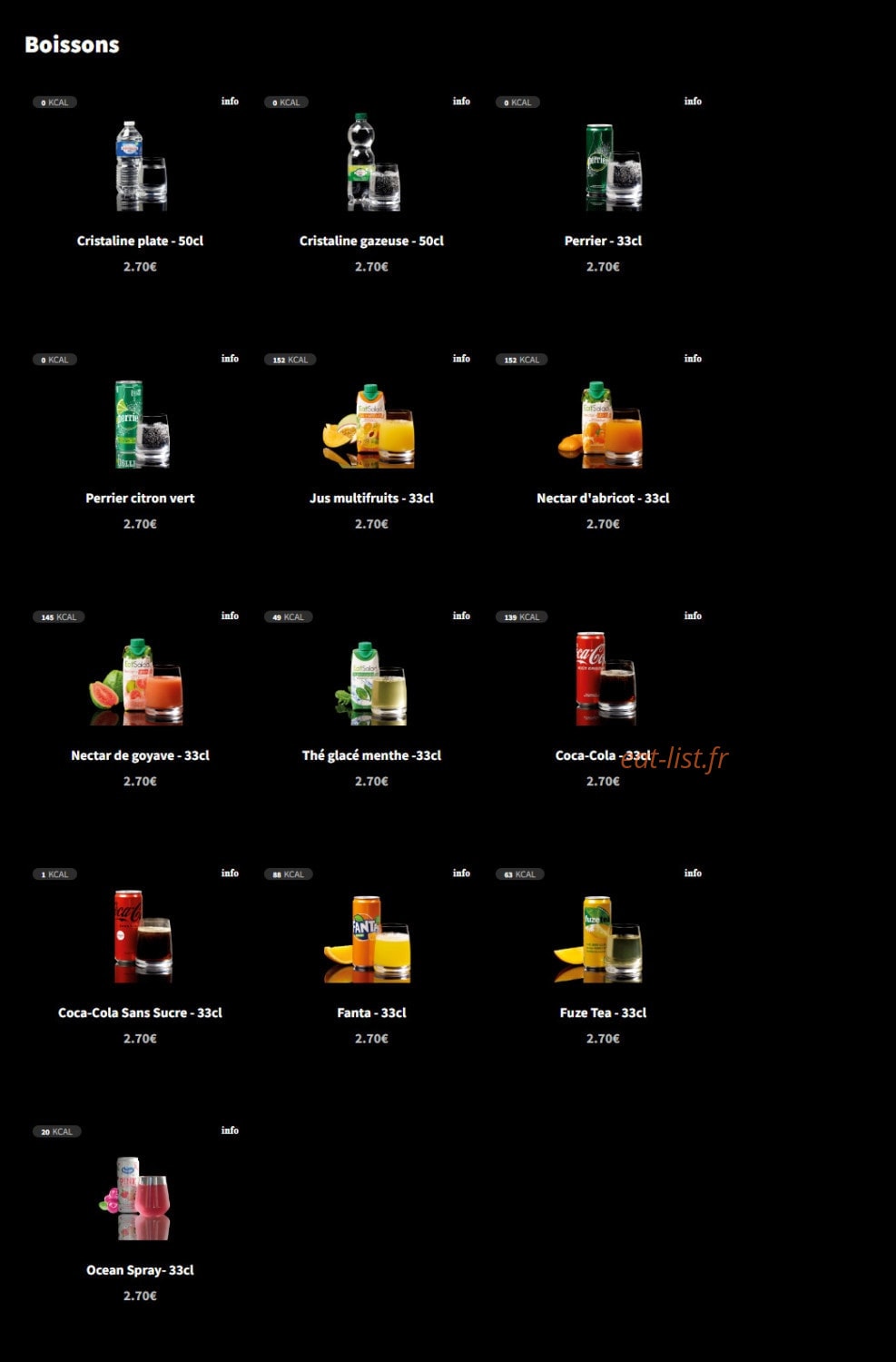 Eat Salad — carte page 8