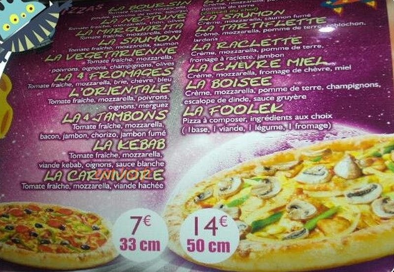 Foolek pizz — carte page 4