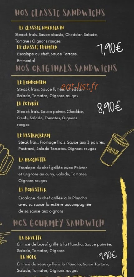 Goût’rmet — carte page 2