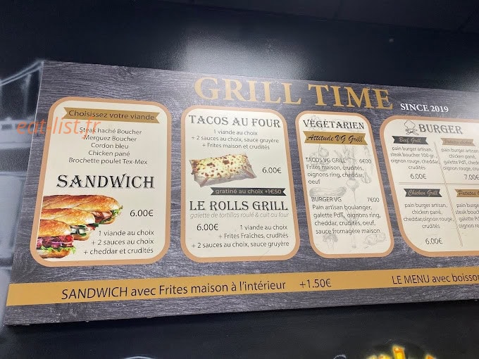 Grill Time — carte page 4