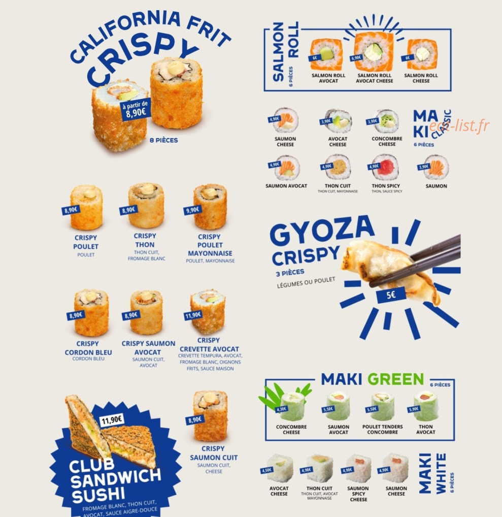 Japan Rice — carte page 1