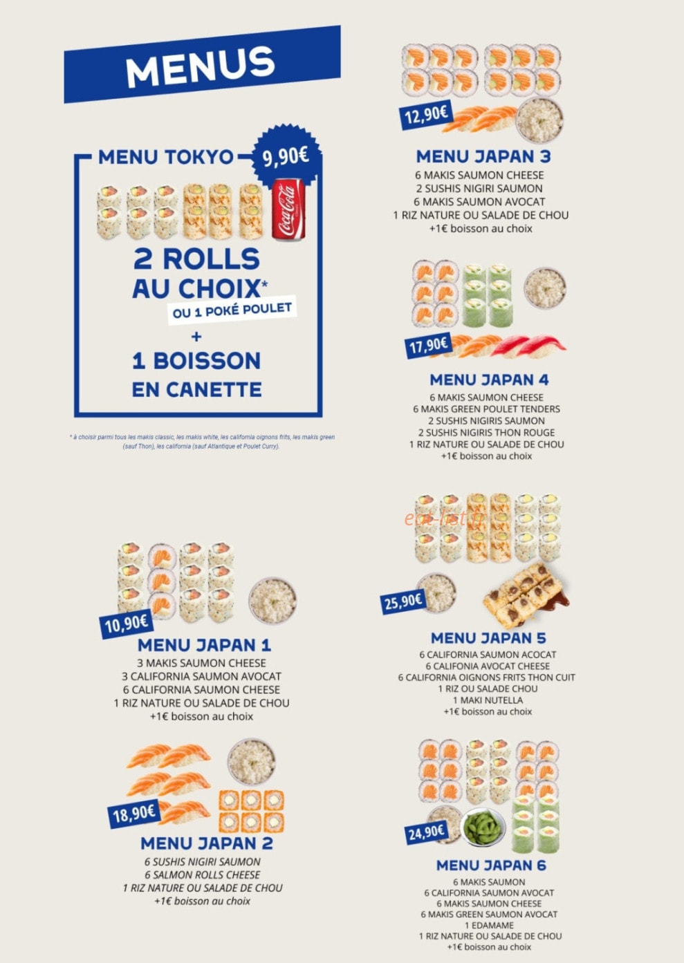 Japan Rice — carte page 4