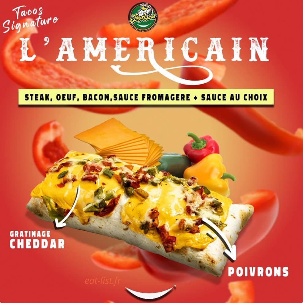 Joys Tacos — carte page 1