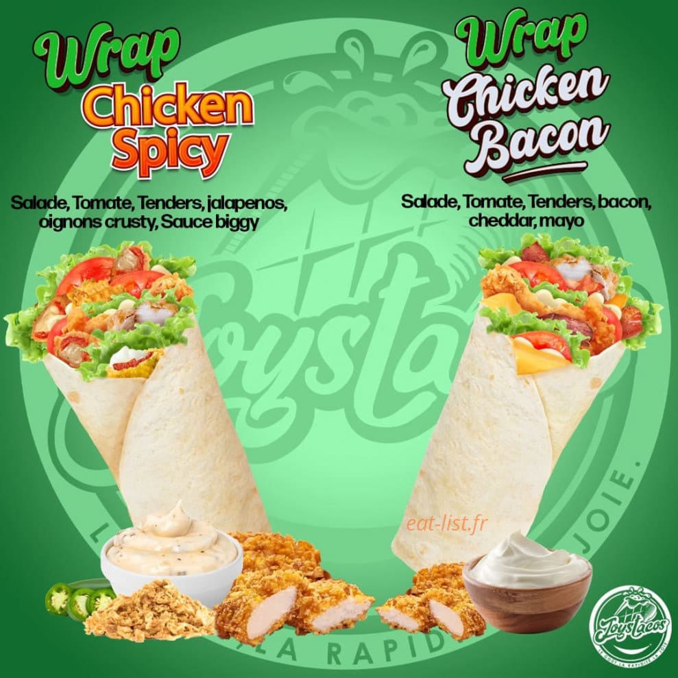 Joys Tacos — carte page 3