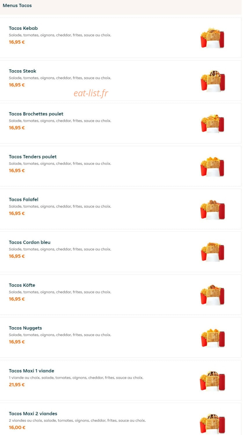 Kebab berlinois — carte page 2