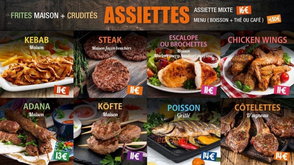 Kebab Lyonnais — carte page 4