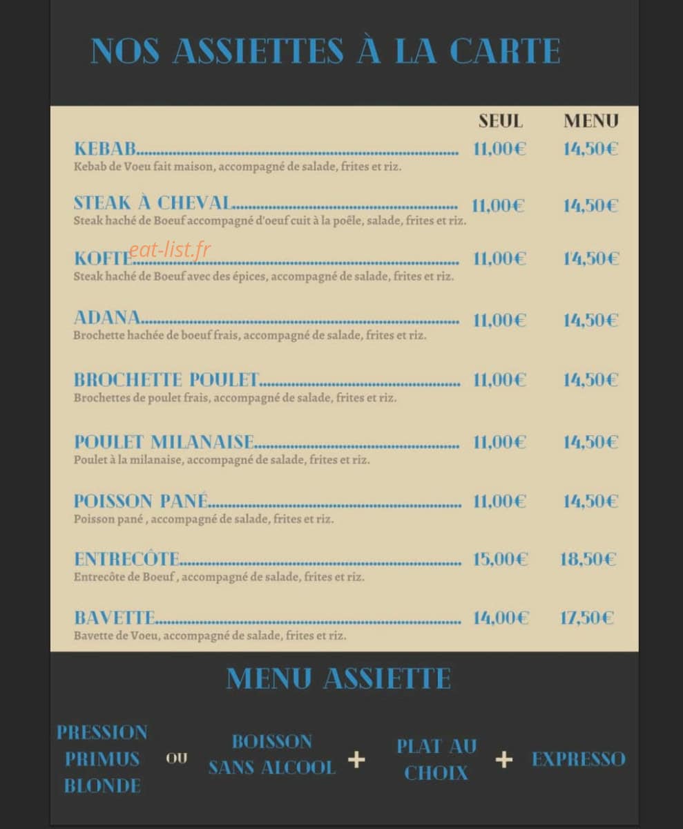 L'Univers Café — carte page 3