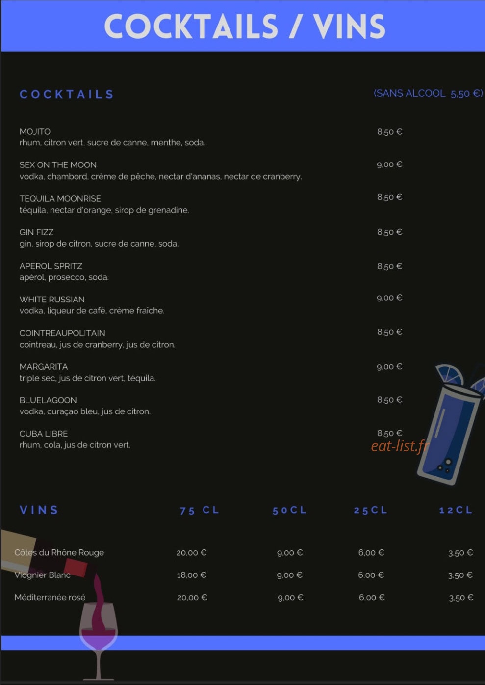 L'Univers Café — carte page 11