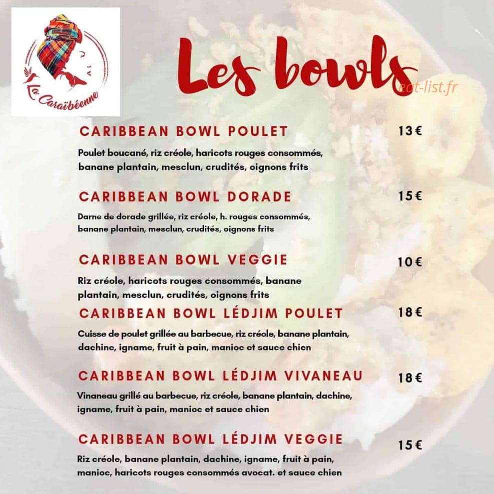 La Caraïbéenne — carte page 2