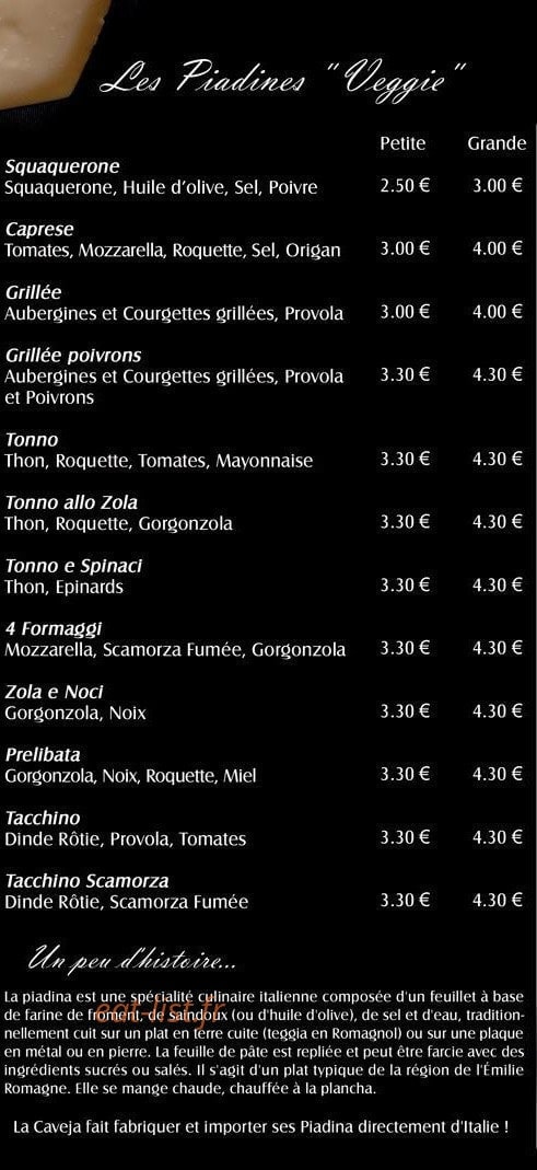 La Caveja — carte page 2
