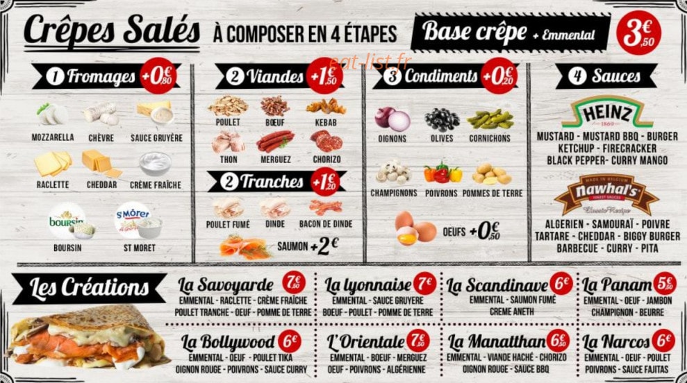 La Fraîche — carte page 1