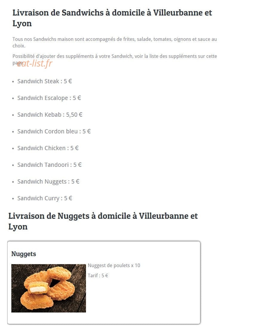 Le Maxi Tacos — carte page 10