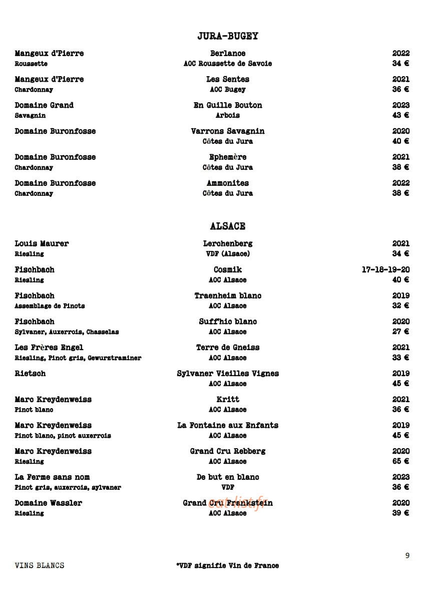 Le Tourbillon de la Vigne — carte page 7