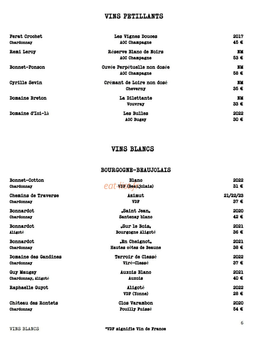 Le Tourbillon de la Vigne — carte page 4