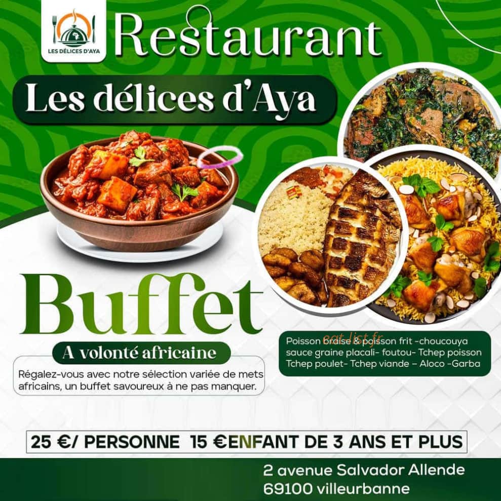 Les délices d'Aya — carte page 1