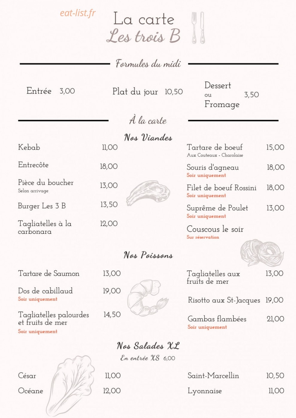 Les Trois B — carte page 2