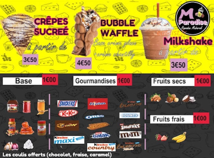 M Chicken — carte page 5