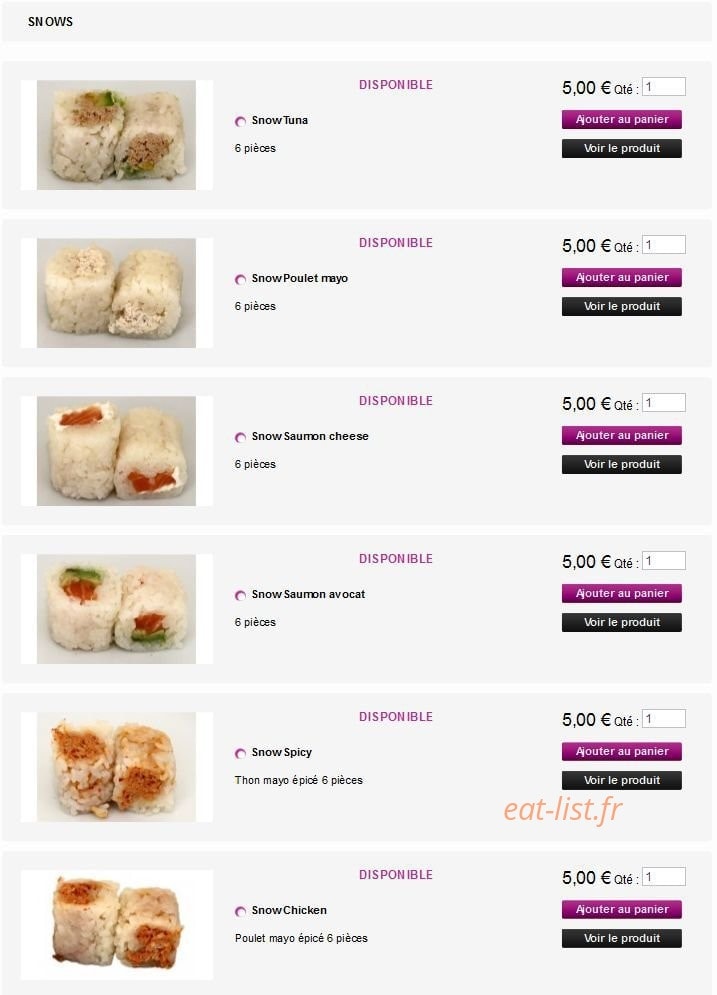Mika Sushi — carte page 13